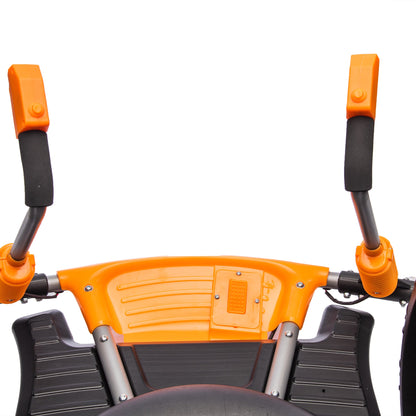 12V Kids Ride On Electric Toy,2WD,16'' exaggerated wheel,Dual handle control for 360 degree flexible steering and rotation