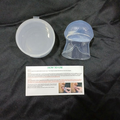 Anti snoring tongue sleeve device, anti snoring device, tongue silicone anti snoring respirator, sleep apparatus