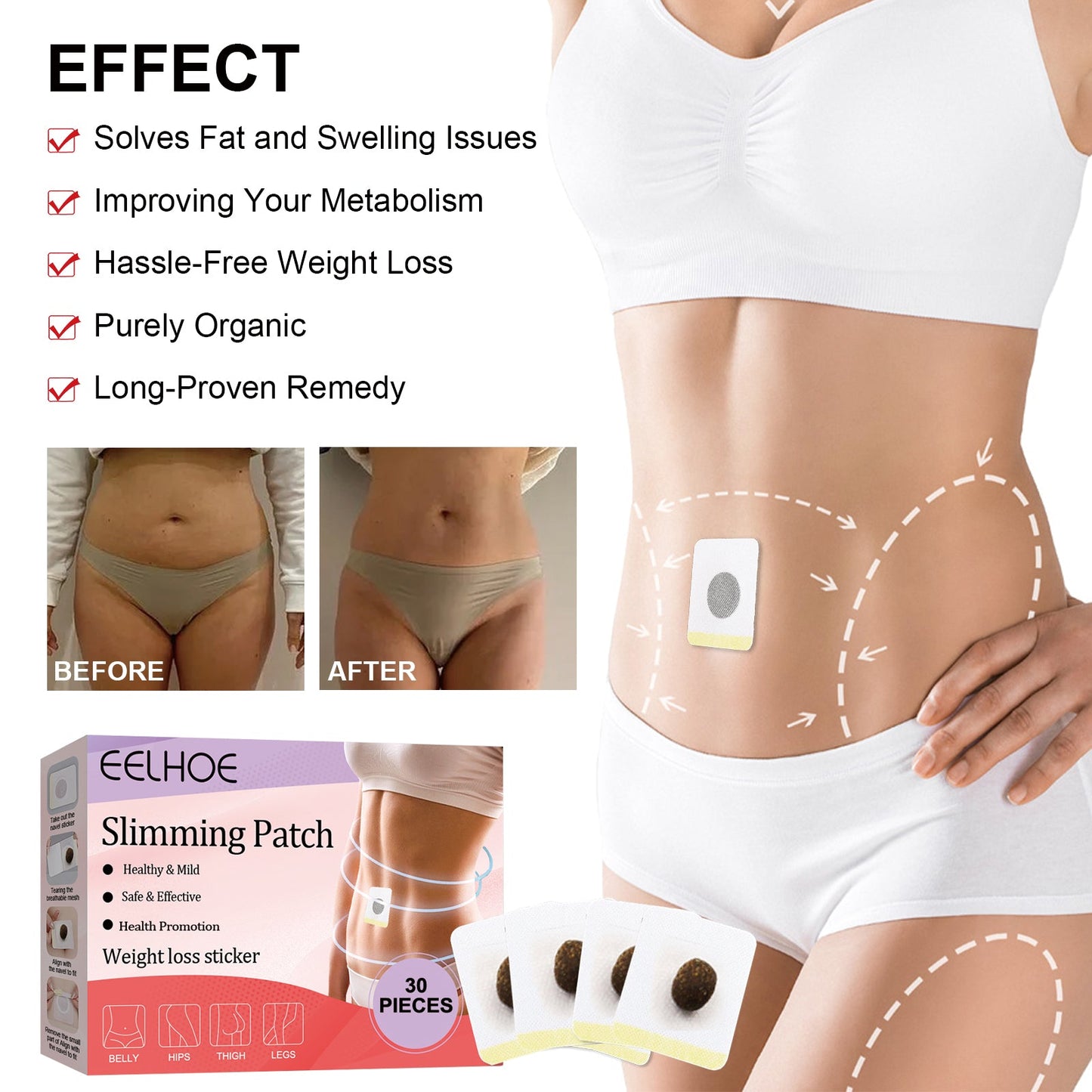 Slimming Patch, Lazy Slimming Body Sculpting Body Belly Button Tight Belly Button Pill Belly Belly Thighs