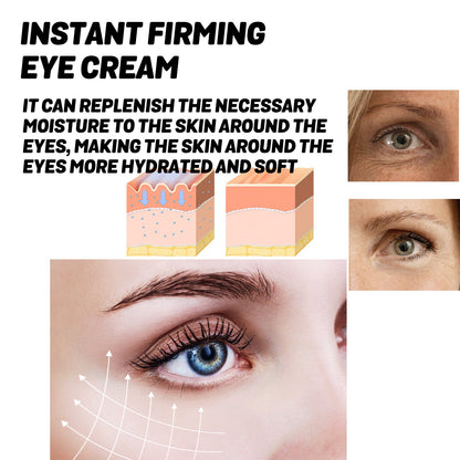 Instant Firming Eye Cream, Elastic Tightens Eye Skin Moisturizing Treatment To Reduce Fine Lines And Dark Circles Under The Eyes