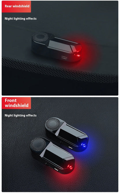 Automobile Solar Warning Light Aromatherapy