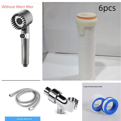 Snowflake Spray Filter Purified Water Pressurized Showerhead Nozzle