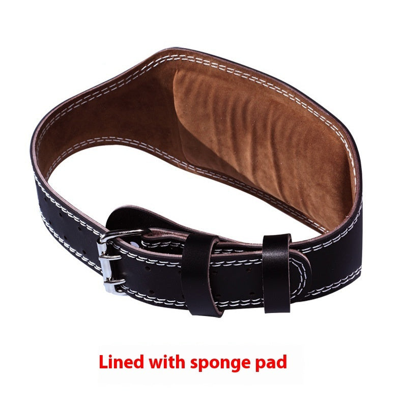 Cowhide Squat Strength Training Weightlifting Belt
