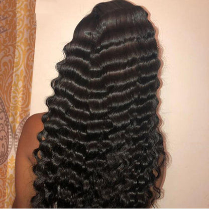 28-30" Deep Wave Lace Frontal Wigs 13x4