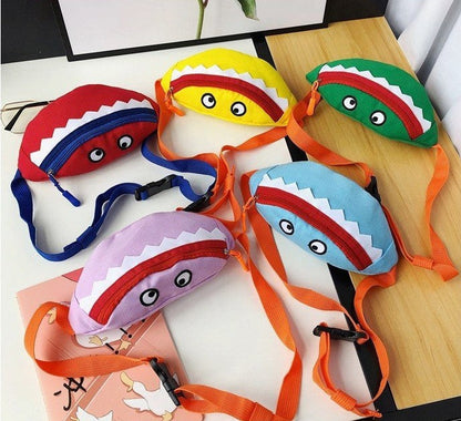 Cartoon Children's Canvas Embroidered Crossbody Bag