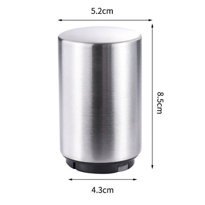 Creative Stainless Steel Beer Bottle Bar Press Opener Automatic Summer Party