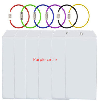 Luggage Label Vertical Transparent Sealed Waterproof ID Card Holder