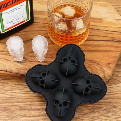 3D Skull Silicone Mold for Ice, Soap, and Chocolate