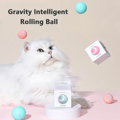 Cat Gravity Intelligent Rolling Ball Tease Toy Pet Automatic Rotating Ball