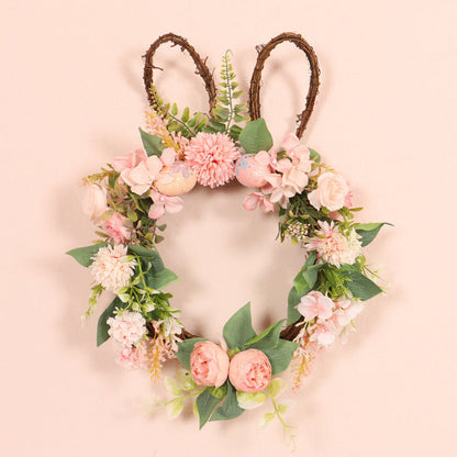 Easter Egg Rabbit Wreath Pendant