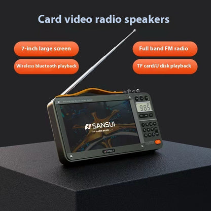 Elderly Full Band Bluetooth Radio with Video Player