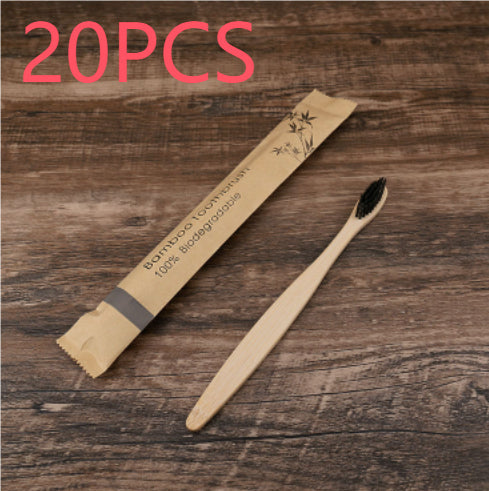 10Pcs Colorful Toothbrush Natural Bamboo Tooth Brush Set Soft Bristle Charcoal Teeth Eco Bamboo Toothbrushes Dental Oral Care