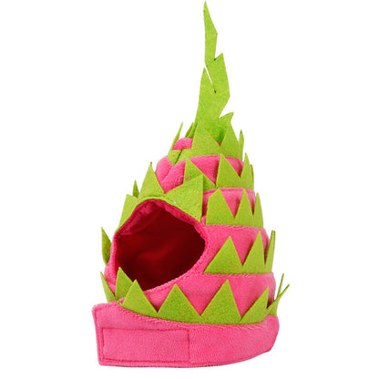 Pitaya Fruit Design Pet Hat Dog Cat Puppy Halloween Party Costumes