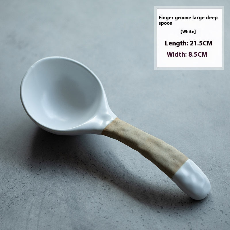 Stoneware Soup Spoon Household Coffee Spoon