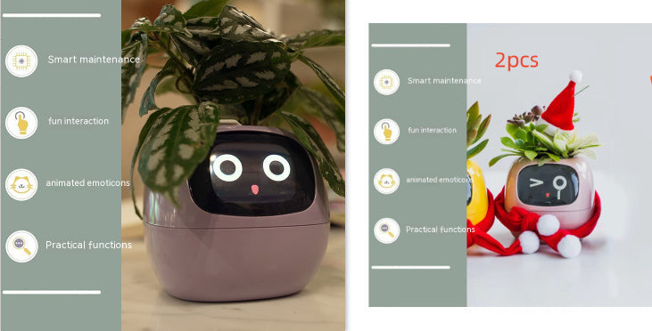Smart AI Planter with Expressions and Sensors