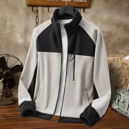 Fleece-lined Polar Fleece Casual Couple Loose All-matching Warm Trendy Tops