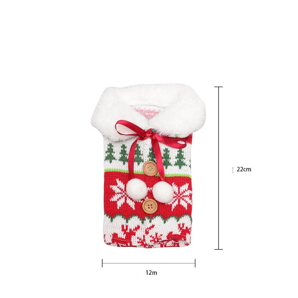 Christmas Wine Bottle Socks Decor