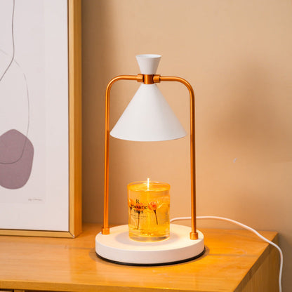 Aromatherapy desktop retro melting candle simple desk lamp bedroom dimmable melting wax lamp iron art fragrance night light