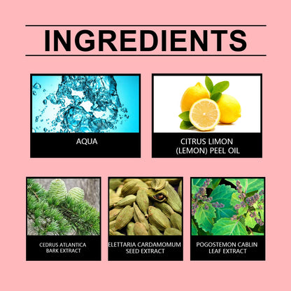 Rich Cardamom Lemon Charming Perfume Rich Charming Perfume Cardamom Lemon Fresh Unique Charm Rich Fragrance