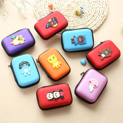 Direct selling new cute zero wallet cartoon earphone collector charger Box Coin handbag wholesale