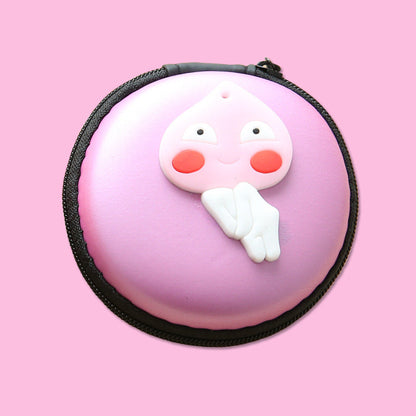Direct selling new cute zero wallet cartoon earphone collector charger Box Coin handbag wholesale