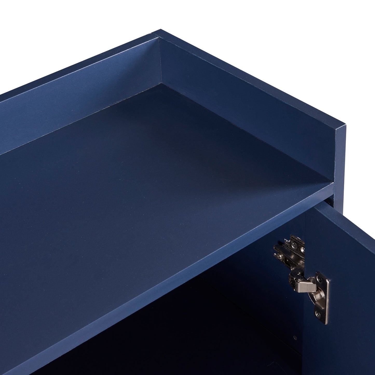TREXM Modern Sideboard Elegant Buffet Cabinet with Large Storage Space for Dining Room, Entryway (Navy)