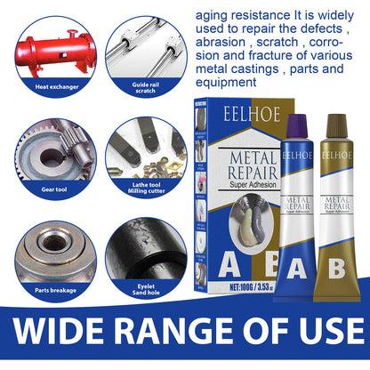 Metal Repair Glue, Crack Plugging Quick Dry High Temperature Welding Metal Repair Agent