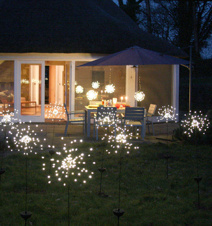 Solar Fireworks LED String Lights Decor