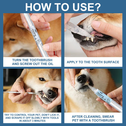 Pet Tooth Beauty Pen Dog Cat Cat Dog Pet tooth cleaning pen tartar stone cleaning tool
