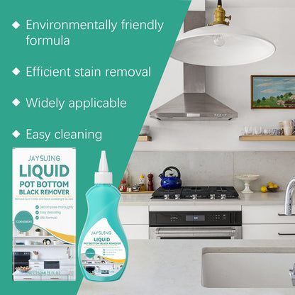 Kitchen Grease Cleaner Remove Grease And Dirt From The Bottom Of Kitchen Pans Polishing Anti-Rust Cleaner