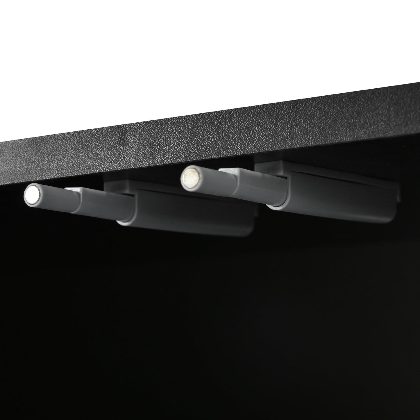 U-Can modern TV stand is suitable for TVs under 75 inches and comes with a storage cabinet top marble pattern and circular stand