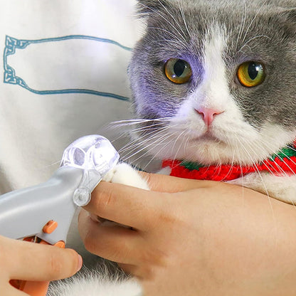 Professional LED - lit pet nail clippers for cats and dogs. Toe - claw cutting tool, pet supplies.