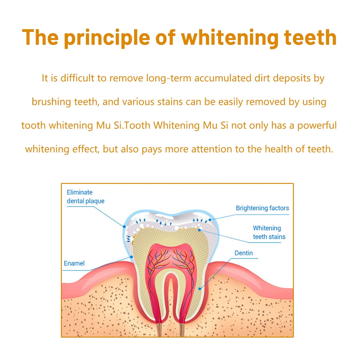Tooth Whitening Mousse, Clean Teeth Whitening Teeth Care Gums Fresh Oral Care