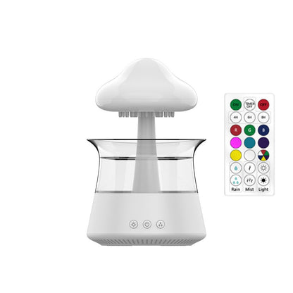 New Designed Cool Mist Essential Oil 7 Colors LED Night Light Wood Grain Cloud Rain Water Air Humidifier