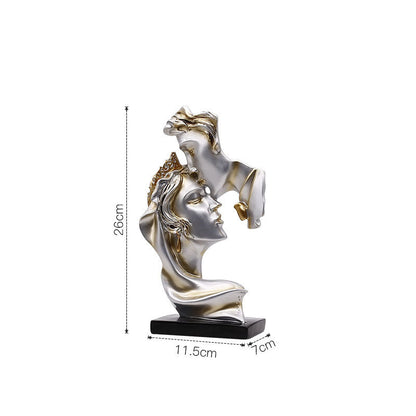 Abstract art couple decoration living room wine cabinet study decoration figure sculpture handicrafts