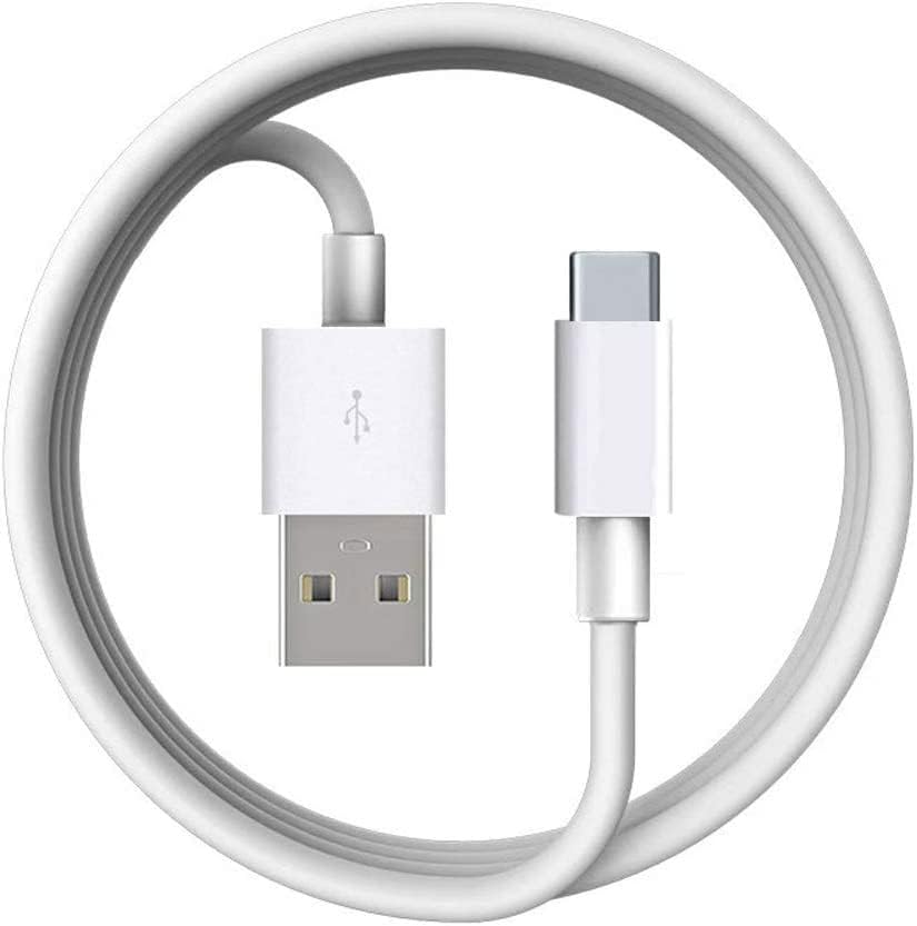 Xnarew USB C Charger Cable for JISULIFE Mini Fan 5FT White Copper