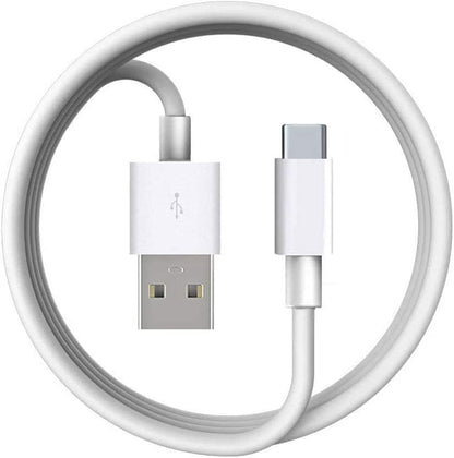 Xnarew USB C Charger Cable for JISULIFE Mini Fan 5FT White Copper