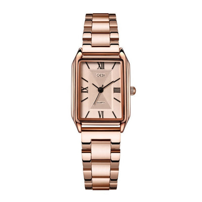 Square Women's Fashion Steel Belt Watch