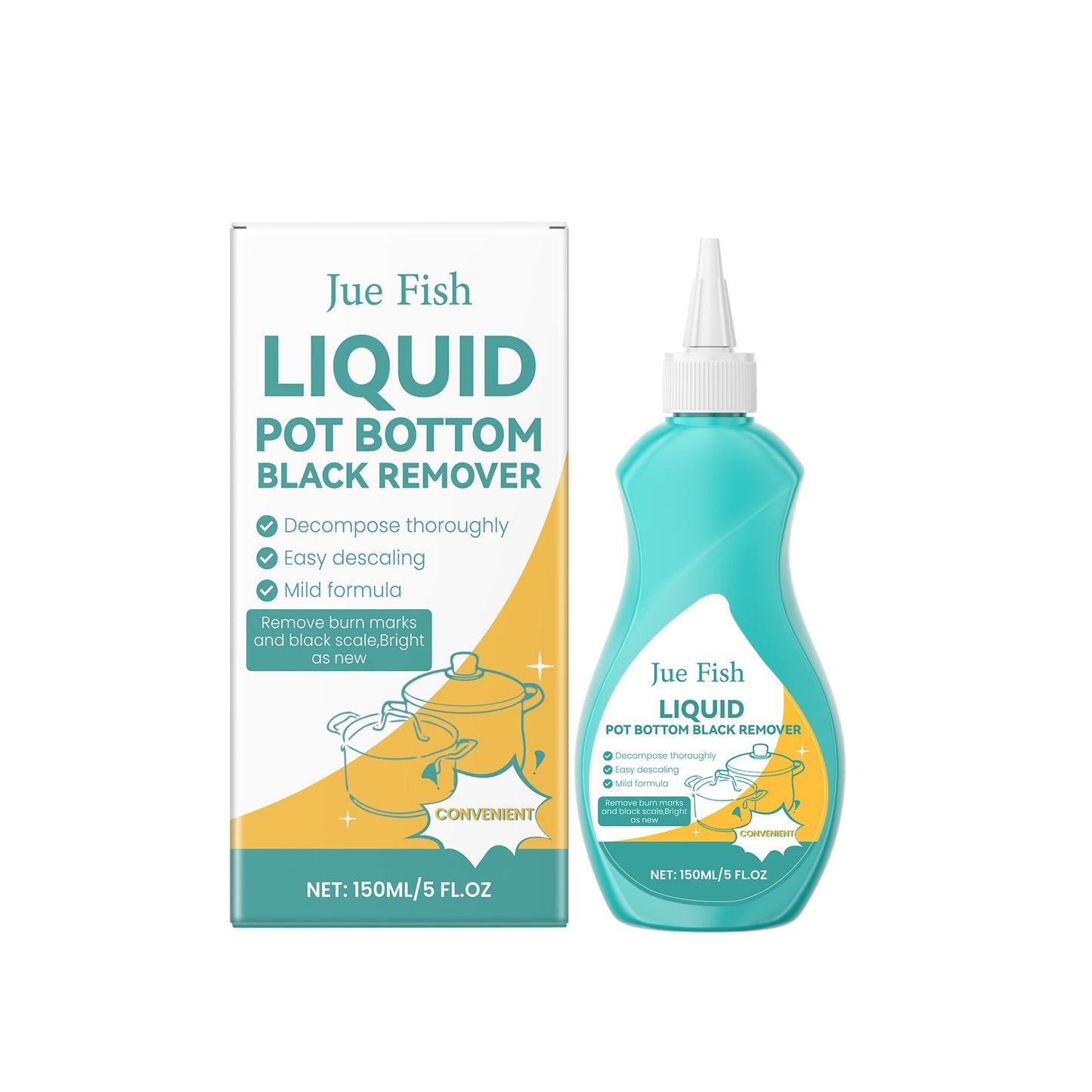 Pan Cleaner, Pan Bottom Grease Cleaner To Remove Oil And Scale Cleaning Polishing Anti-Rust Cleaning Liquid