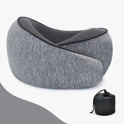 U-shaped memory cotton neck pillow with slow rebound for car travel neck protection
