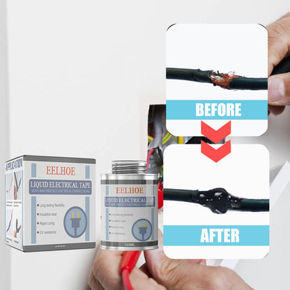 EELHOE Insulating Glue Liquid Tape Waterproof Instead Of Heat-Receiving Tube Electrical Tape Liquid Tape Temperature Resistant Flame Retardant Glue