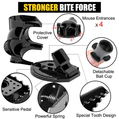 Strong Snap Mouse Rat Traps-High Sensitive Snap Big Plastic Mouse Trap Rodent Catcher