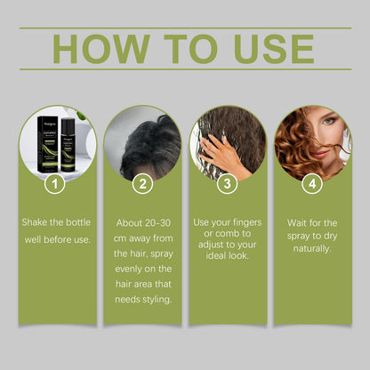 Hair Styling Spray, Light Styling Nourishes Hair, Creates Curls, Braids And Fluffy Hairspray