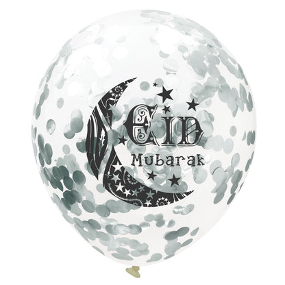 Moon Castle Party Celebrates Latex Balloon Transparent Paper Shard Glitter Balloon Set