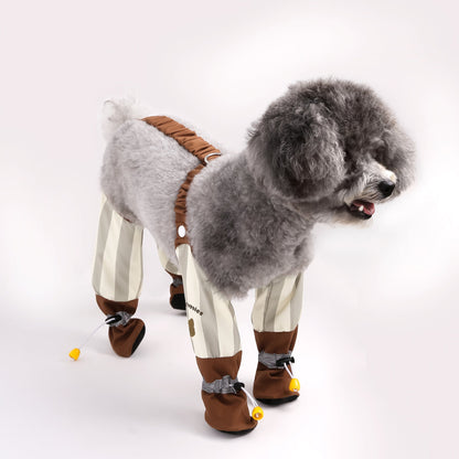 Autumn And Winter Dog Outing Dustproof Pants Skinny Clothes