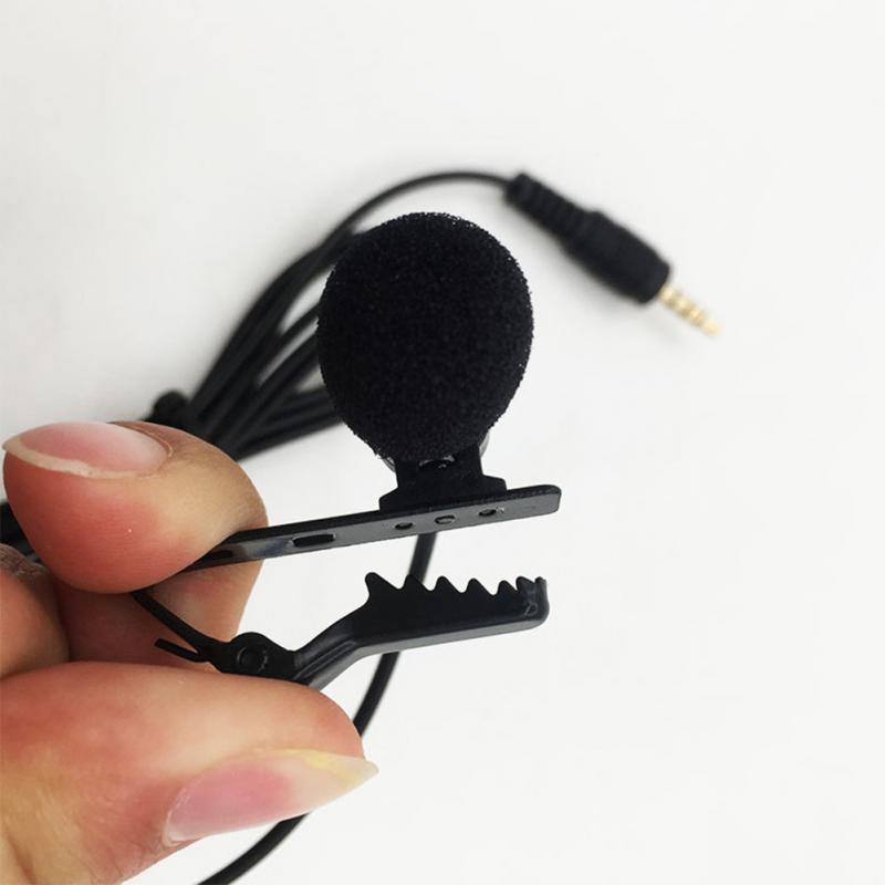 Portable clip Condenser Microphone Mobile Phone Universal 3.5MM
