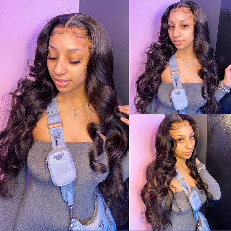 Loose Deep Wave Transparent Lace Human Hair Wig