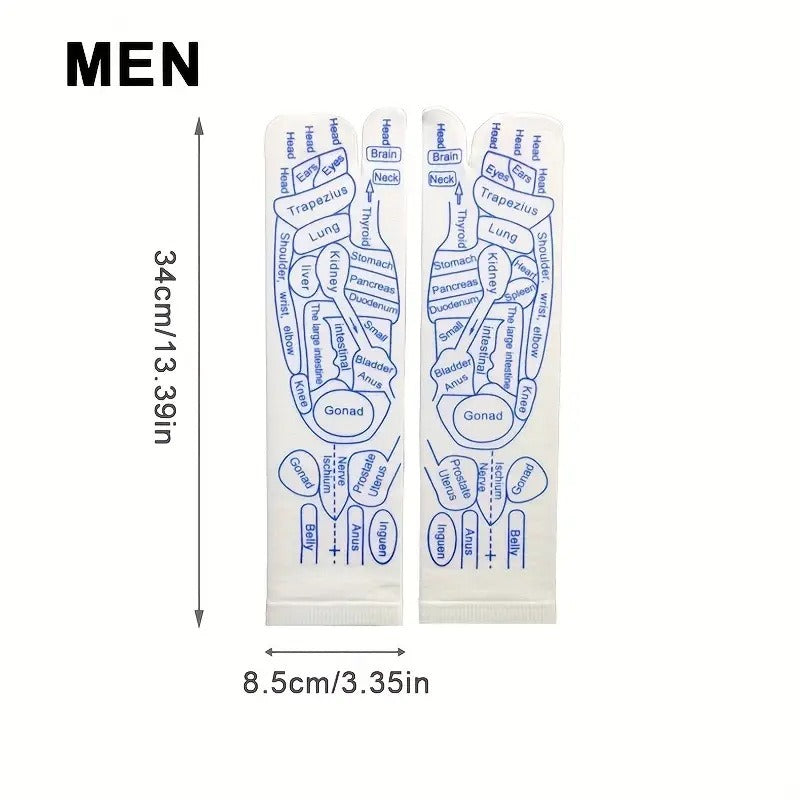 Reflexology Socks Women Foot Massage Meridian Acupoint Reflex Area Acupoint Socks And Foot Acupoint Illustration Socks for Foot