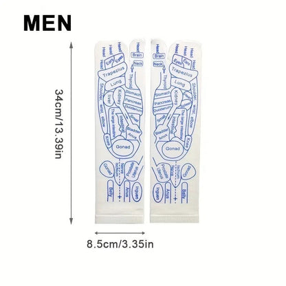 Reflexology Socks Women Foot Massage Meridian Acupoint Reflex Area Acupoint Socks And Foot Acupoint Illustration Socks for Foot