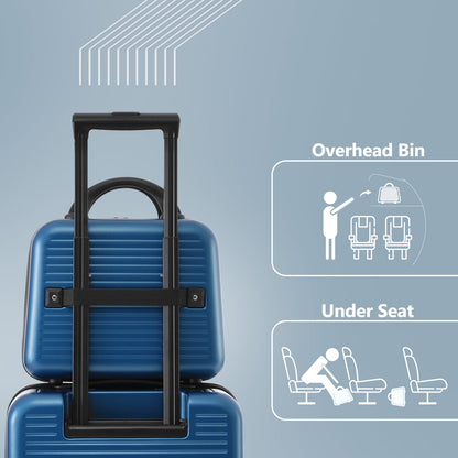 Carry-on Luggage 20 Inch Front Open Luggage Lightweight Suitcase with Front Pocket and USB Port, 1 Portable Carrying Case